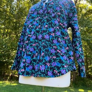 Floral Gender Neutral Button-down